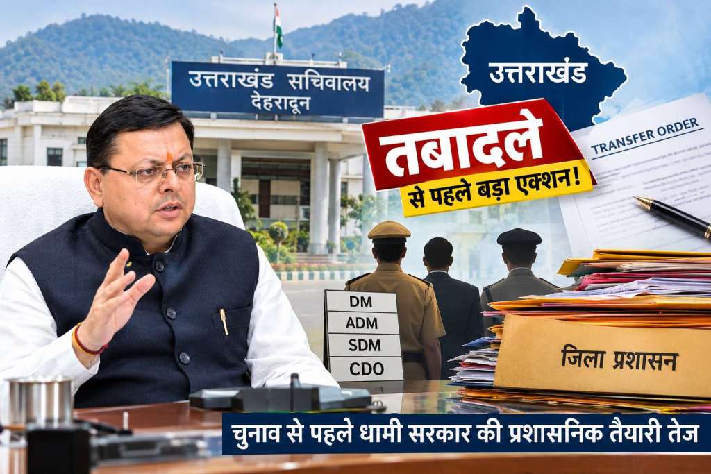विधानसभा चुनाव से पहले उत्तराखंड में बड़े प्रशासनिक फेरबदल की तैयारी, 3 से 4 जिलों के DM बदलने की चर्चा